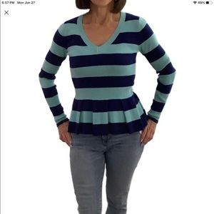 Banana Republic Italian yarn peplum sweater.
